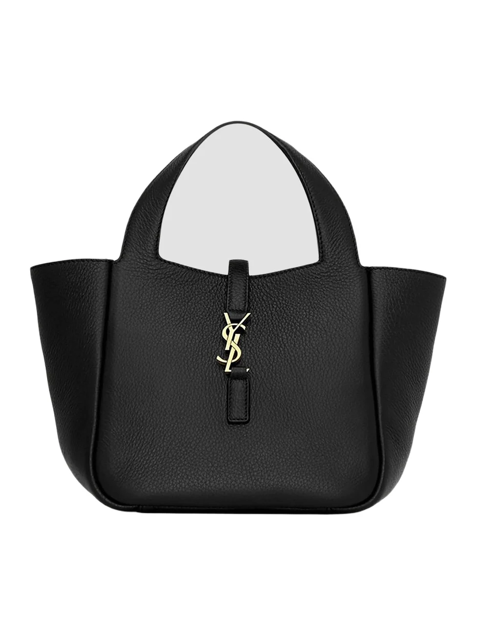 Women's Le 5 À 7 Baby Bea Top Handle Bag in Grained Leather - Black Women's Le 5 À 7 Baby Bea Top Handle Bag in Grained Leather - Black