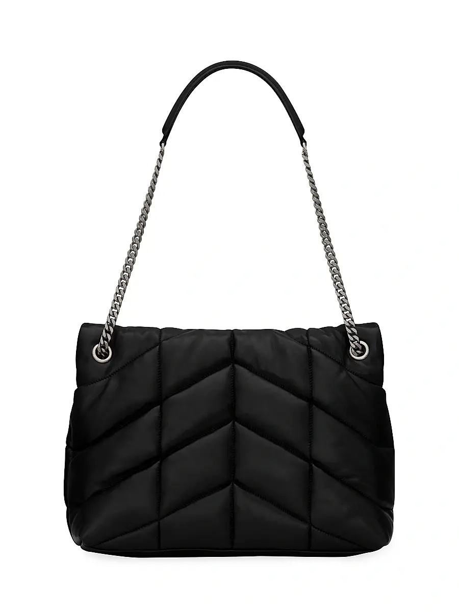 Saint Laurent Women's Puffer in Nappa Leather - Nero | Thumbnail 3 Saint Laurent Women's Puffer in Nappa Leather - Nero | Thumbnail 3