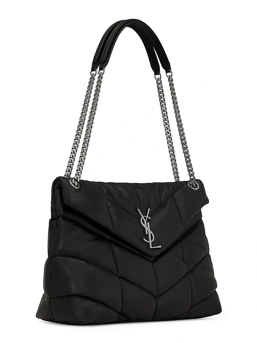 Saint Laurent Women's Puffer in Nappa Leather - Nero | Thumbnail 6 Saint Laurent Women's Puffer in Nappa Leather - Nero | Thumbnail 6