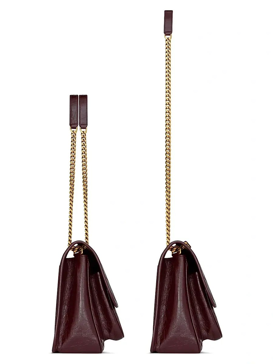 Saint Laurent Women's Niki Medium Shoulder Bag in Vintage Leather - Rouge Cabernet | Thumbnail 5 Saint Laurent Women's Niki Medium Shoulder Bag in Vintage Leather - Rouge Cabernet | Thumbnail 5