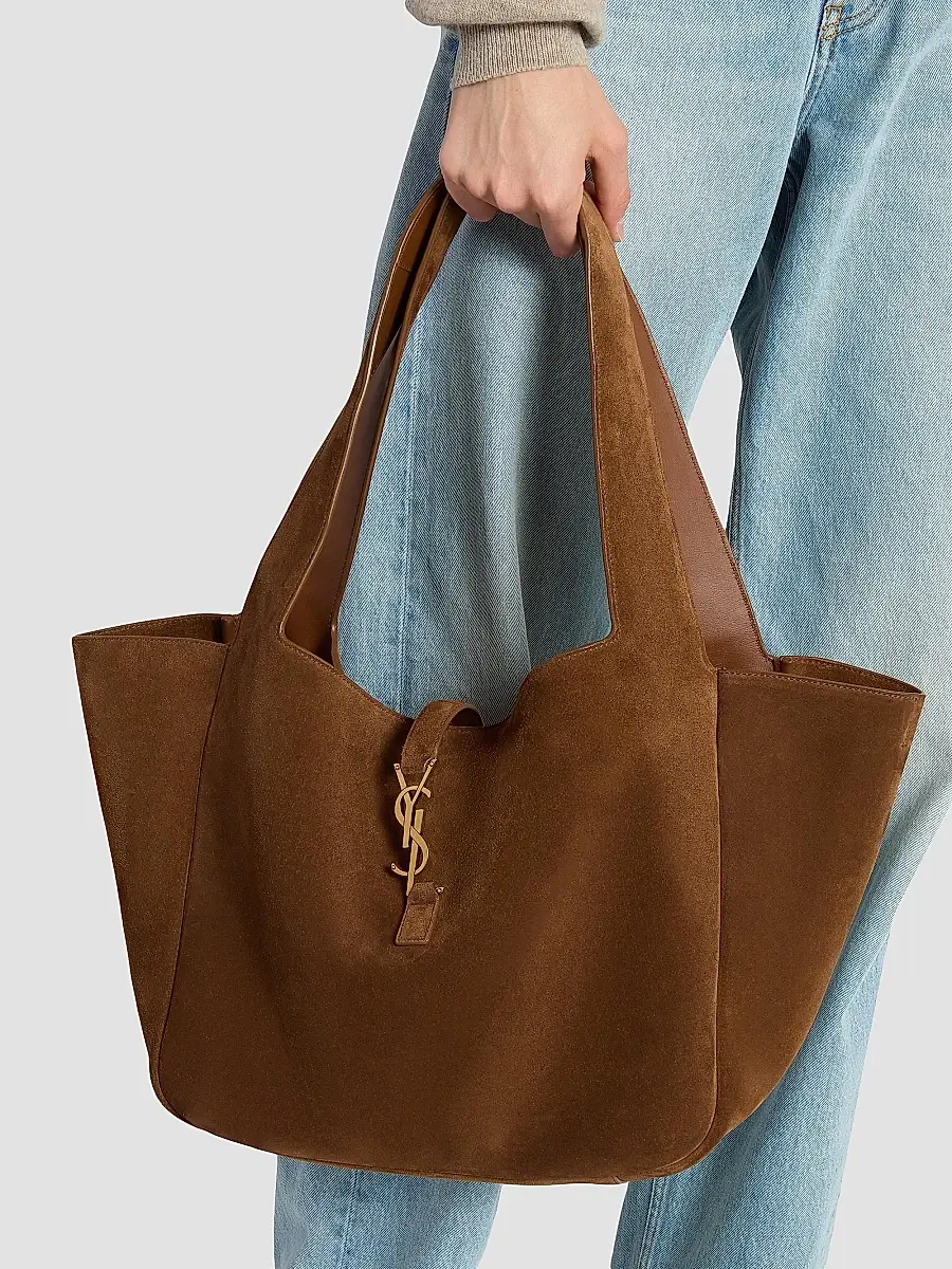 Saint Laurent Women's Le Bea in Suede Tote Bag | Thumbnail 3 Saint Laurent Women's Le Bea in Suede Tote Bag | Thumbnail 3