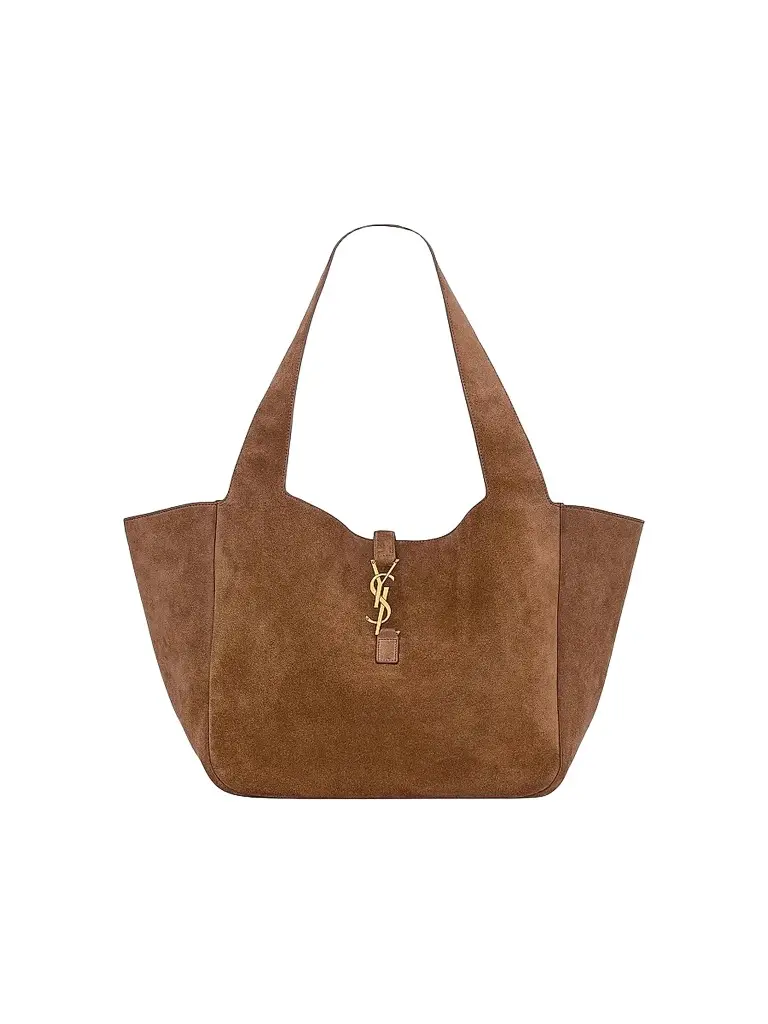 Saint Laurent Women's Le Bea in Suede Tote Bag - Caramel Cognac | Image 1 Saint Laurent Women's Le Bea in Suede Tote Bag - Caramel Cognac | Image 1