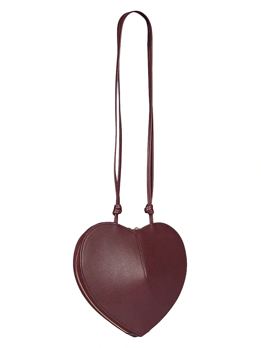 Alaïa Women's Heart Suede & Leather Shoulder Bag | Thumbnail 4 Alaïa Women's Heart Suede & Leather Shoulder Bag | Thumbnail 4