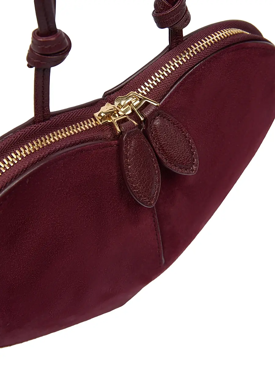 Alaïa Women's Heart Suede & Leather Shoulder Bag | Thumbnail 5 Alaïa Women's Heart Suede & Leather Shoulder Bag | Thumbnail 5