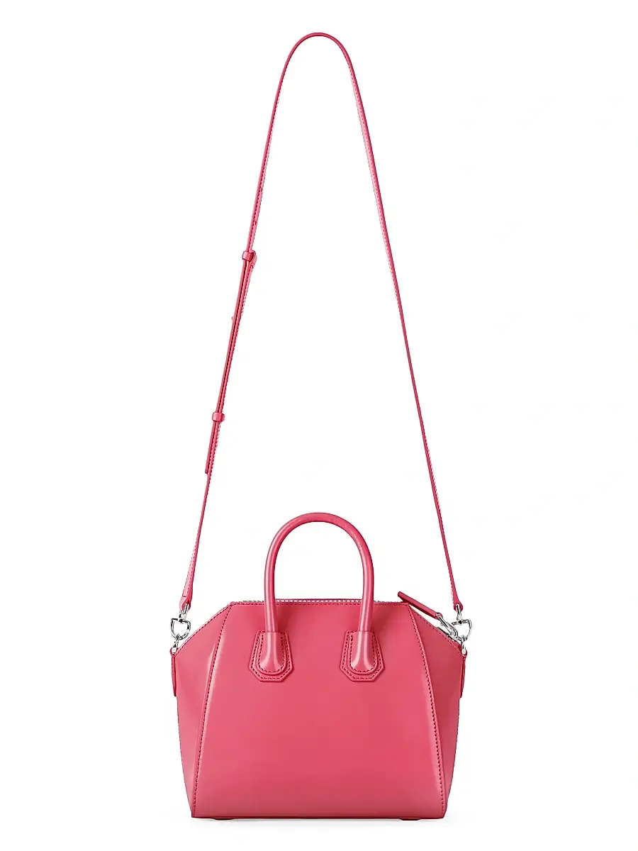 Givenchy Women's Mini Antigona Top Handle Bag in Box Leather - Bright Peach | Thumbnail 4 Givenchy Women's Mini Antigona Top Handle Bag in Box Leather - Bright Peach | Thumbnail 4
