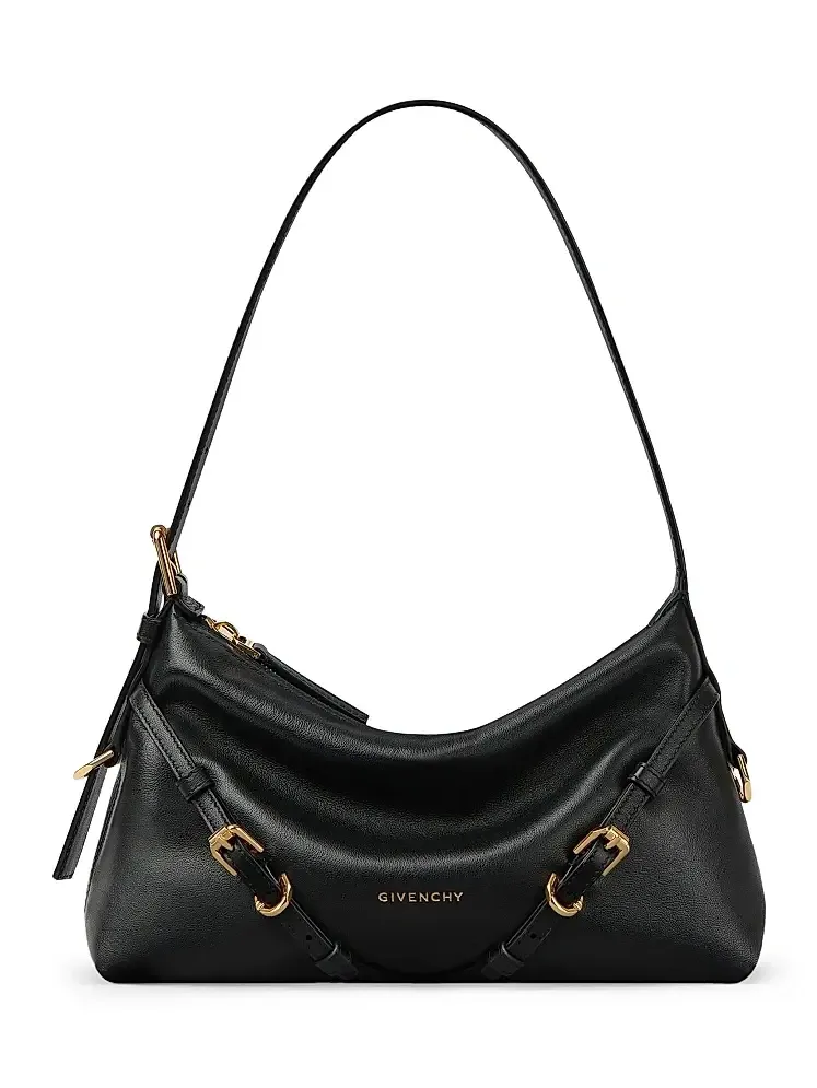 Women's Mini Voyou Shoulder Bag in Shiny Leather - Black Women's Mini Voyou Shoulder Bag in Shiny Leather - Black