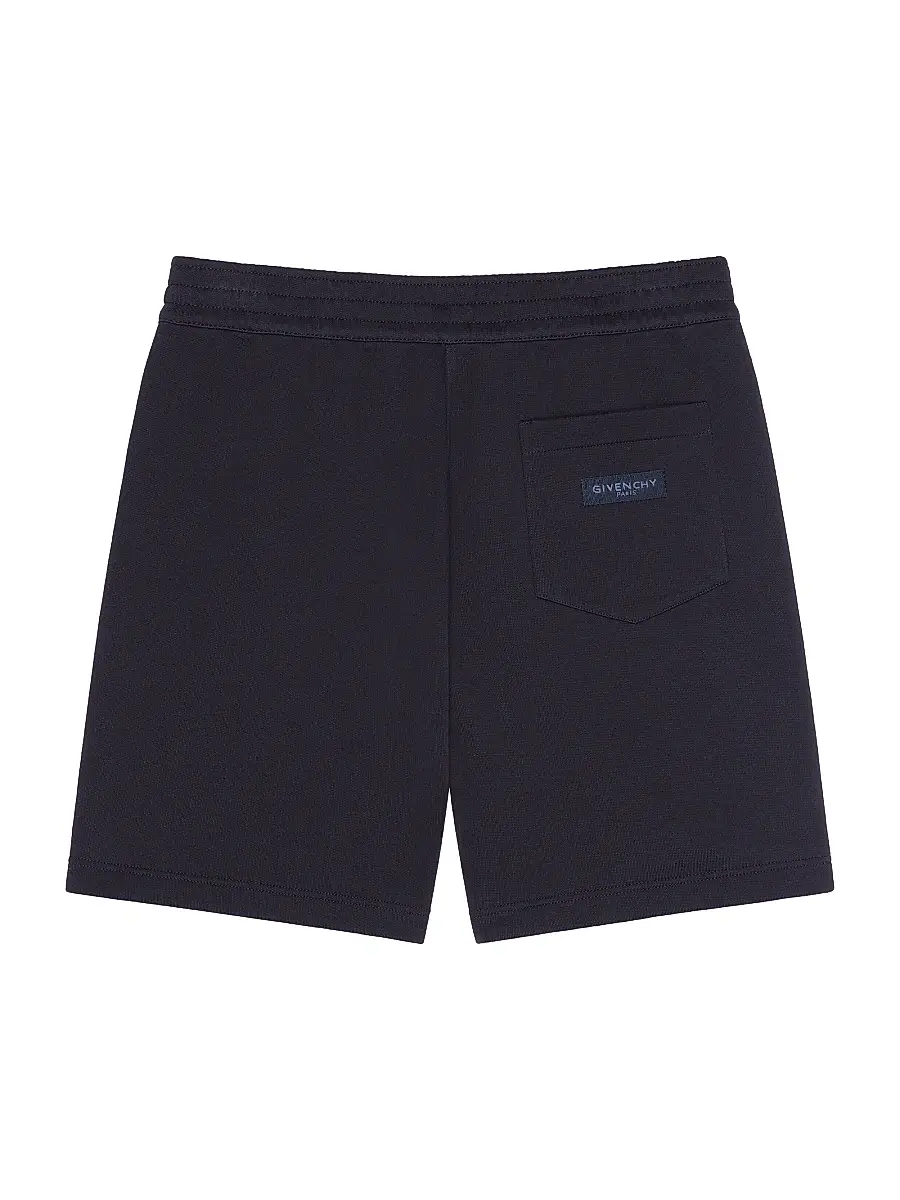 Givenchy Men's Bermuda Shorts in Fleece with Paris Gros Grain | Thumbnail 2