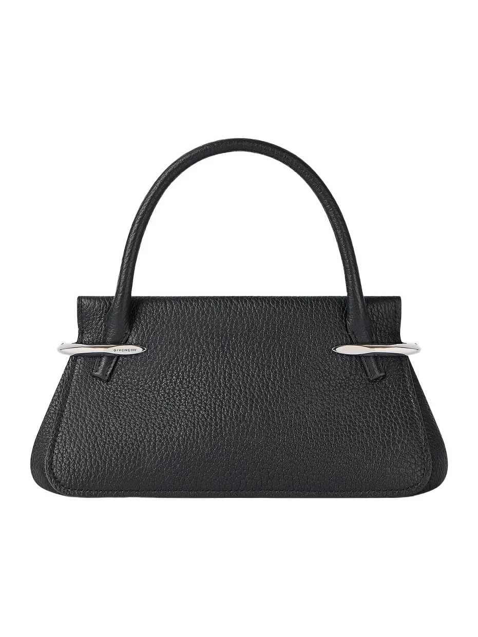 Givenchy Women's Medium Pinch Top Handle Bag in Grained Leather - Black