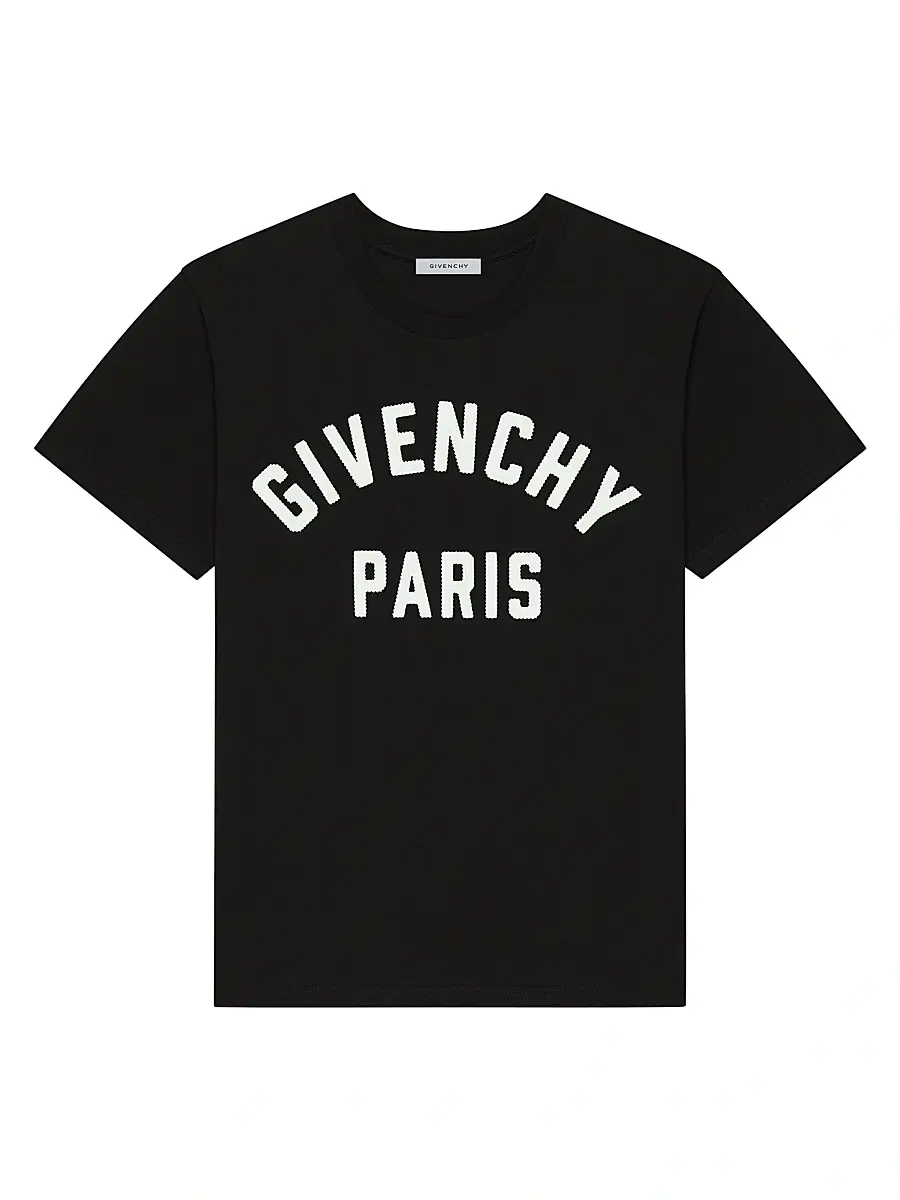 Men's Paris T-Shirt in Cotton - Black Men's Paris T-Shirt in Cotton - Black