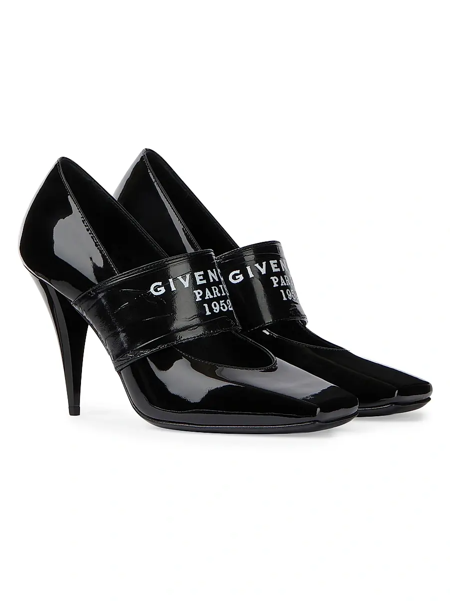 Givenchy Women's Sliced Square Tape Pumps in Patent Leather - Black | Thumbnail 2 Givenchy Women's Sliced Square Tape Pumps in Patent Leather - Black | Thumbnail 2