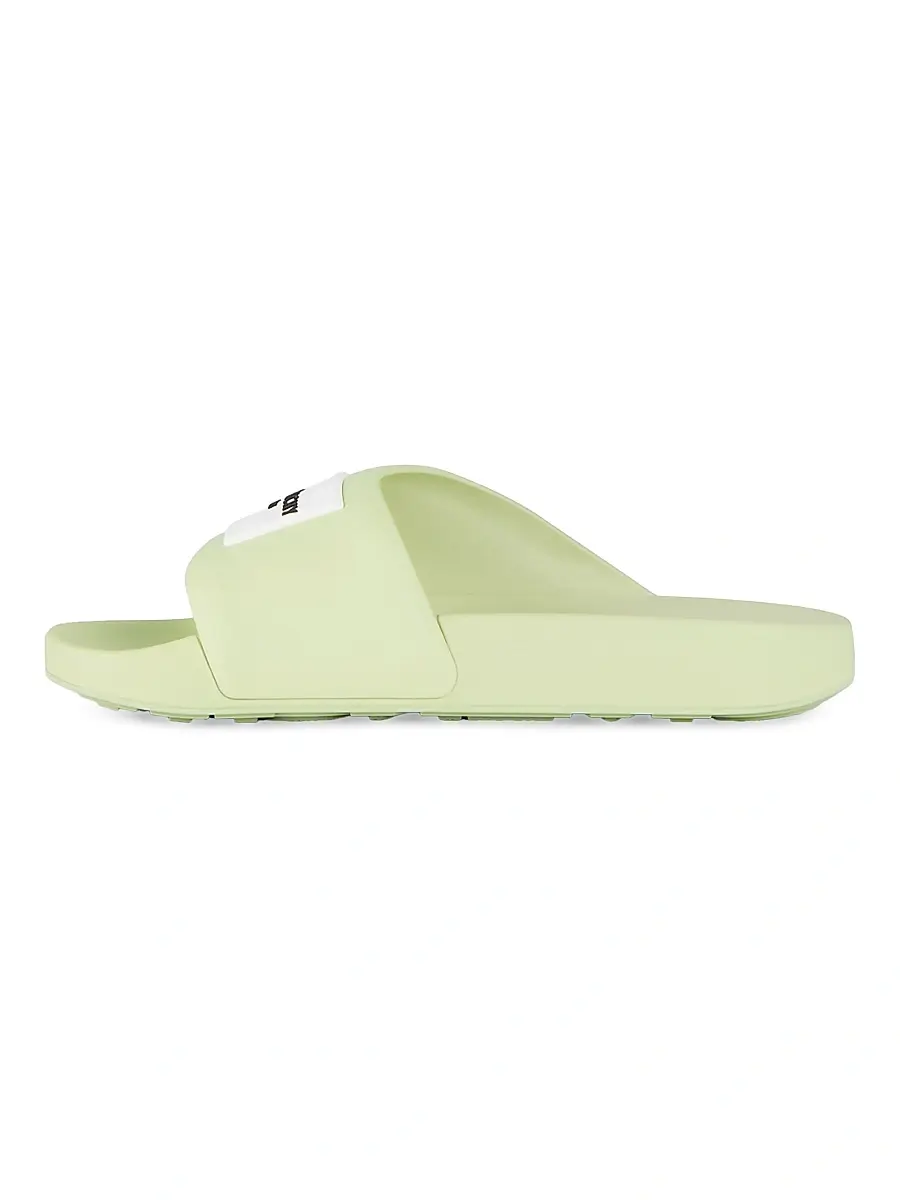 Givenchy Women's Label Flat Mules in Rubber - Pale Green | Thumbnail 3 Givenchy Women's Label Flat Mules in Rubber - Pale Green | Thumbnail 3