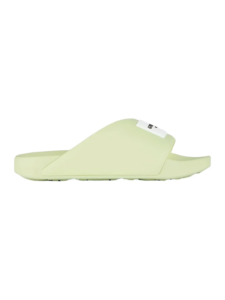Givenchy Women's Label Flat Mules in Rubber - Pale Green