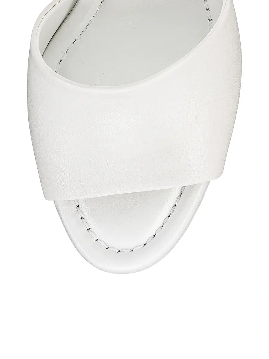 Christian Louboutin Women's Jane 85MM Leather Mules - Bianco | Thumbnail 4 Christian Louboutin Women's Jane 85MM Leather Mules - Bianco | Thumbnail 4