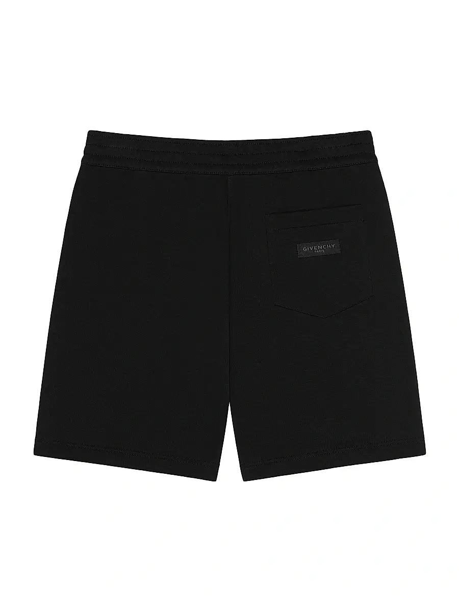 Givenchy Men's Bermuda Shorts in Fleece with Paris Gros Grain | Thumbnail 2 Givenchy Men's Bermuda Shorts in Fleece with Paris Gros Grain | Thumbnail 2