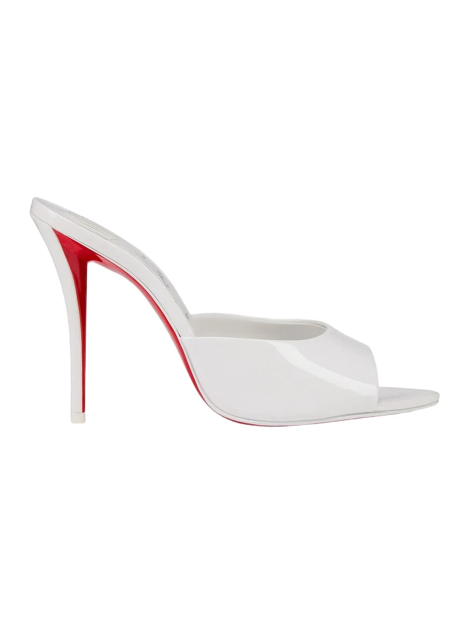 Christian Louboutin Women's Miss Z 100MM Patent Leather Mule Sandals