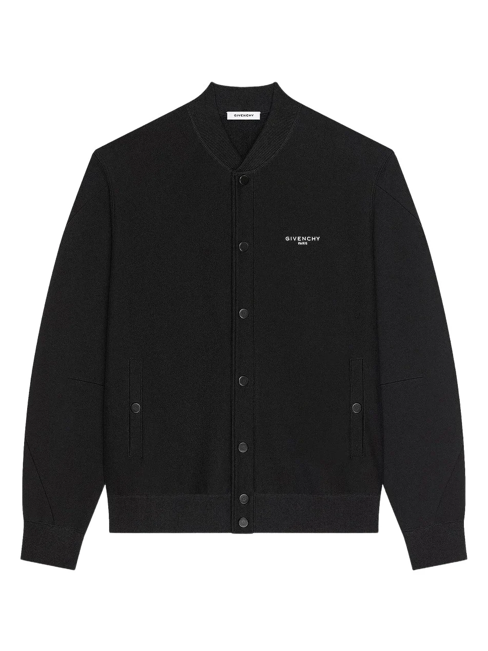 Men's Couture Seam Cardigan in Fleece - Black Men's Couture Seam Cardigan in Fleece - Black