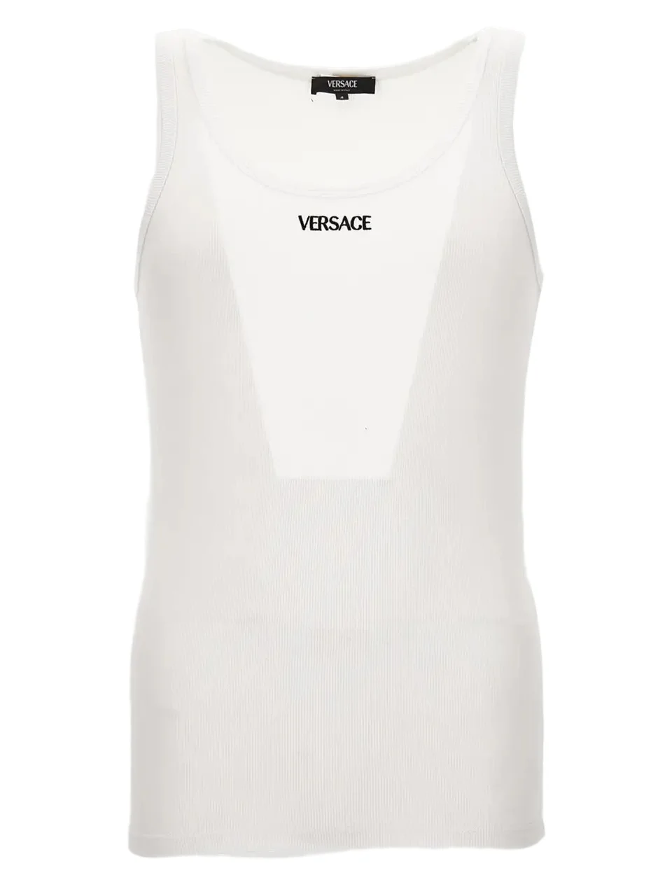 Versace Men's Embroidered Logo Tank Top