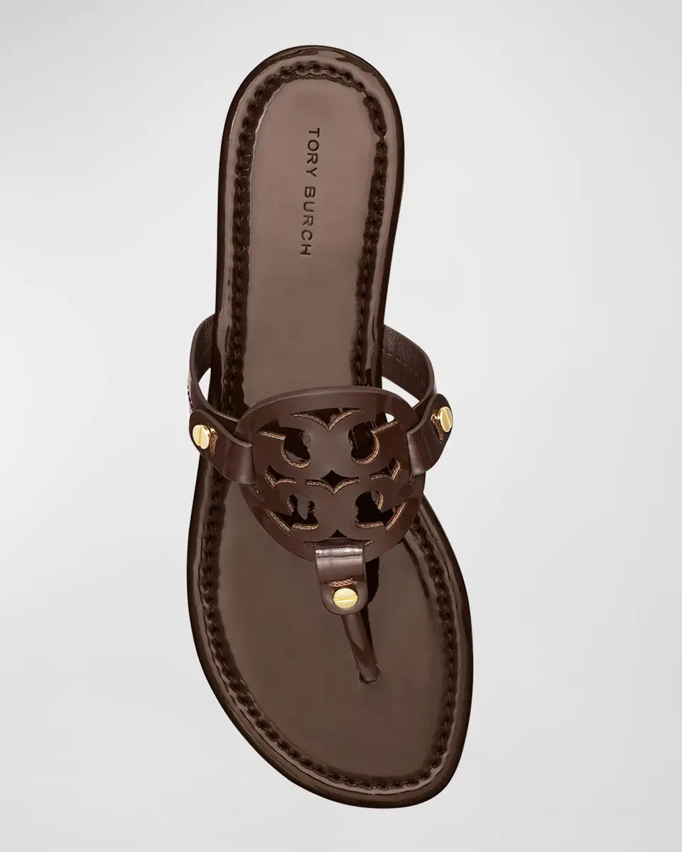 Tory Burch Miller Patent Leather Sandals | Thumbnail 2 Tory Burch Miller Patent Leather Sandals | Thumbnail 2