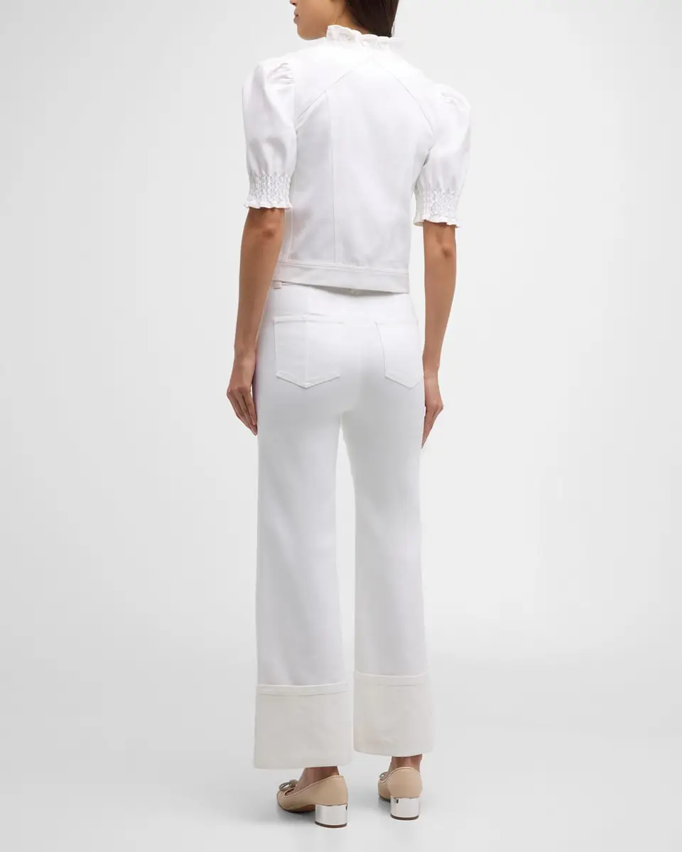Cinq à Sept Anabella Short-Sleeve Zip-Front Jacket | Thumbnail 6 Cinq à Sept Anabella Short-Sleeve Zip-Front Jacket | Thumbnail 6