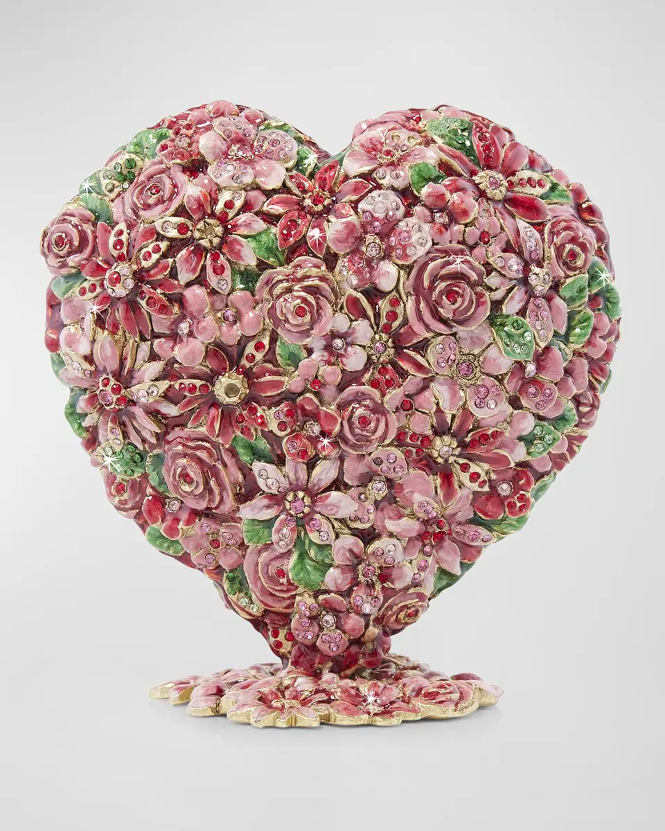 Jay Strongwater Floral Heart Objet | Thumbnail 2