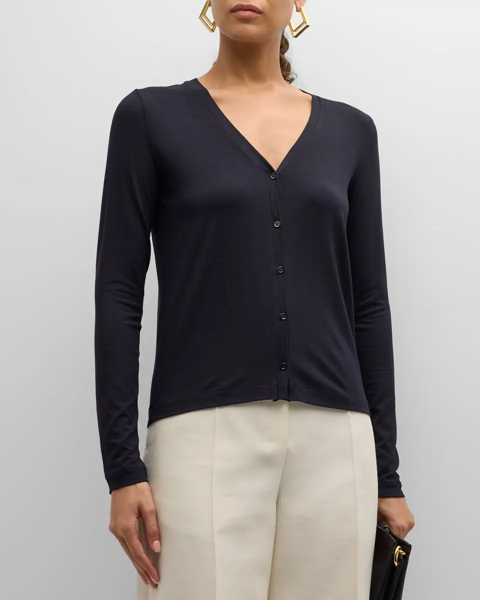 MAJESTIC FILATURES Soft Touch Button-Front Cardigan | Thumbnail 2 MAJESTIC FILATURES Soft Touch Button-Front Cardigan | Thumbnail 2