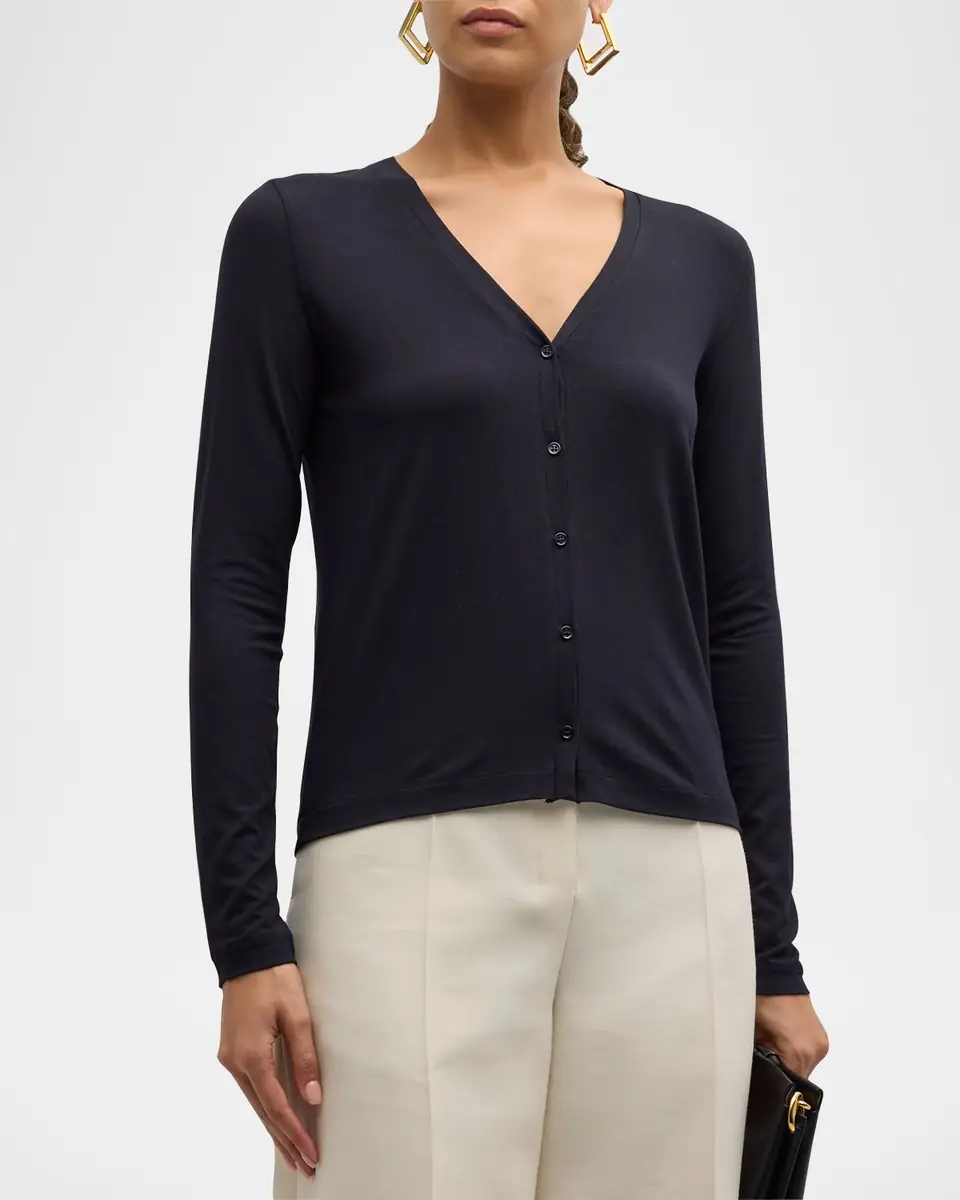 MAJESTIC FILATURES Soft Touch Button-Front Cardigan | Thumbnail 4 MAJESTIC FILATURES Soft Touch Button-Front Cardigan | Thumbnail 4
