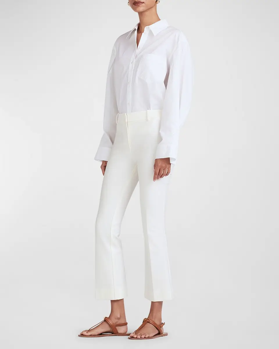 DEREK LAM 10 CROSBY Stretch-Cotton Cropped Flare Trousers | Thumbnail 2 DEREK LAM 10 CROSBY Stretch-Cotton Cropped Flare Trousers | Thumbnail 2