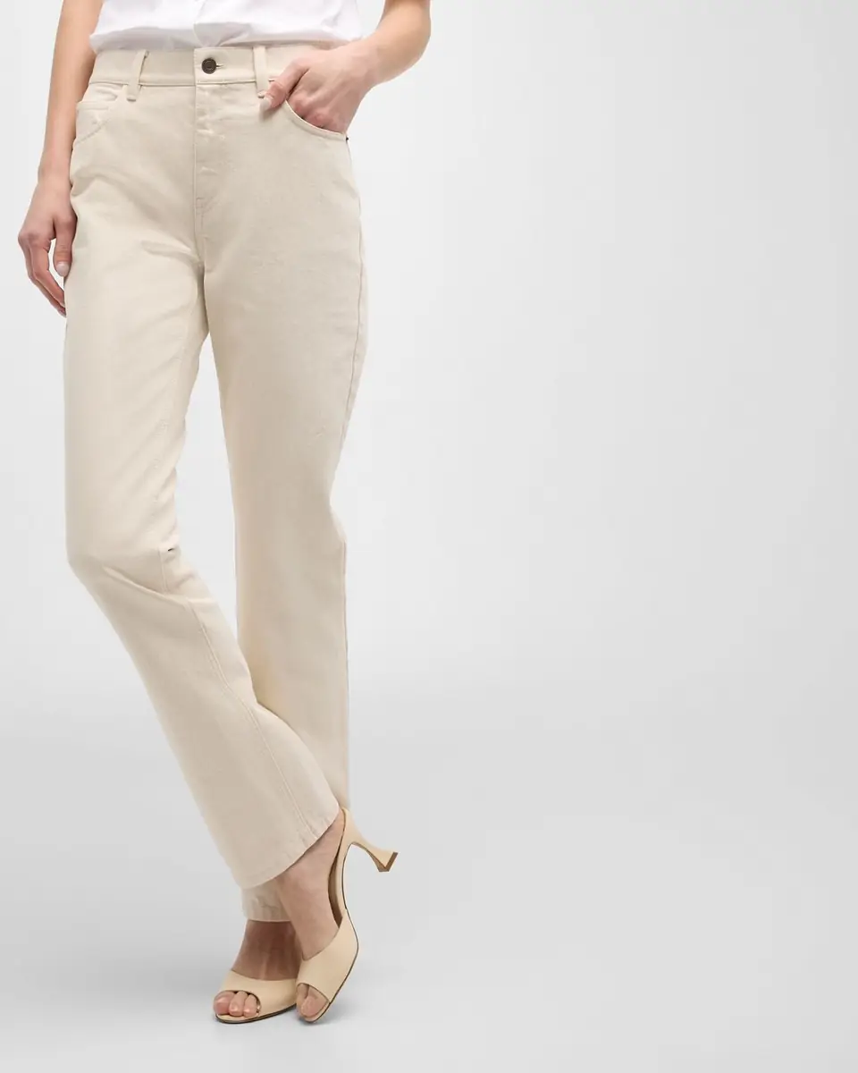 Lafayette 148 New York Cropped Straight-Leg Denim Jeans | Thumbnail 7 Lafayette 148 New York Cropped Straight-Leg Denim Jeans | Thumbnail 7
