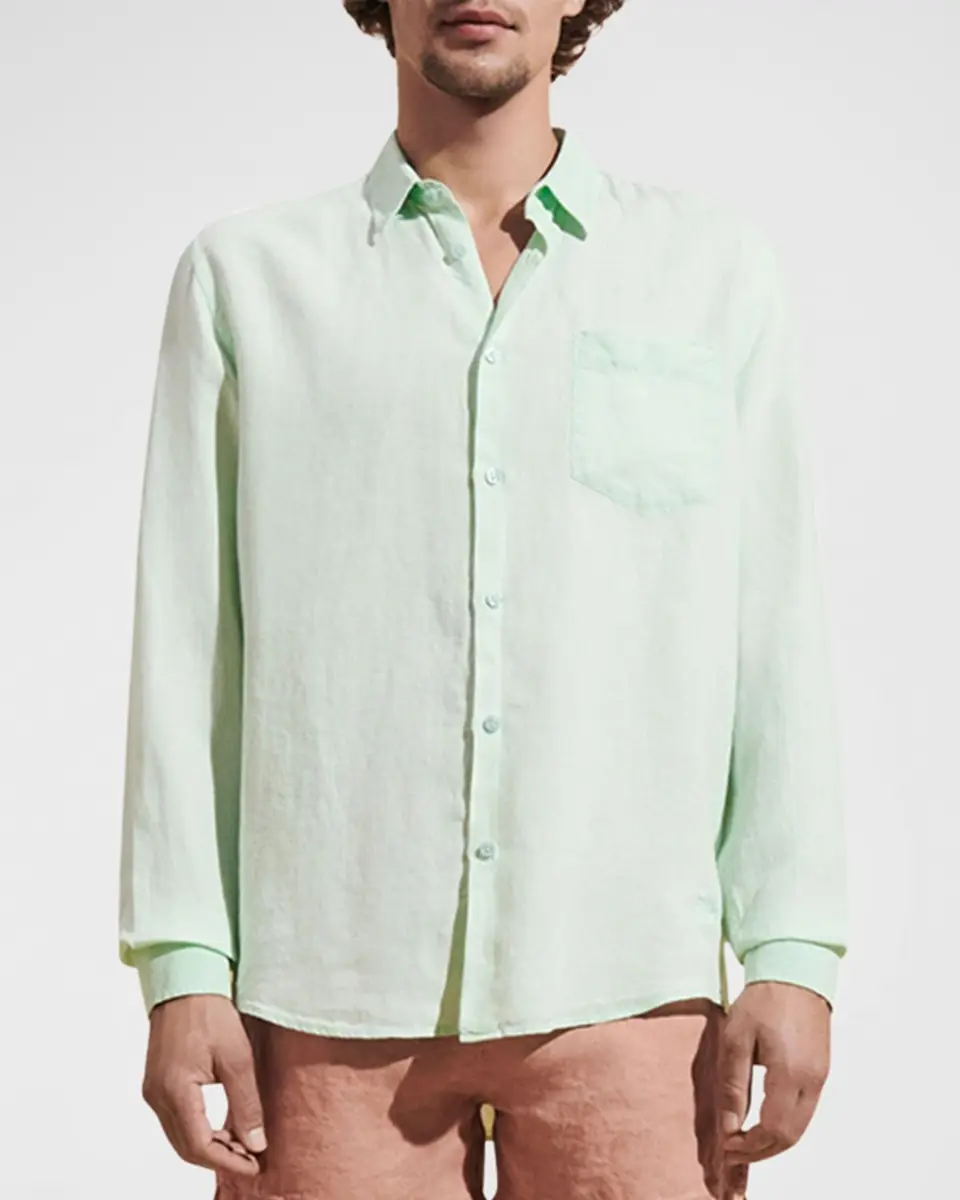 Vilebrequin Men's Linen Sport Shirt | Thumbnail 2