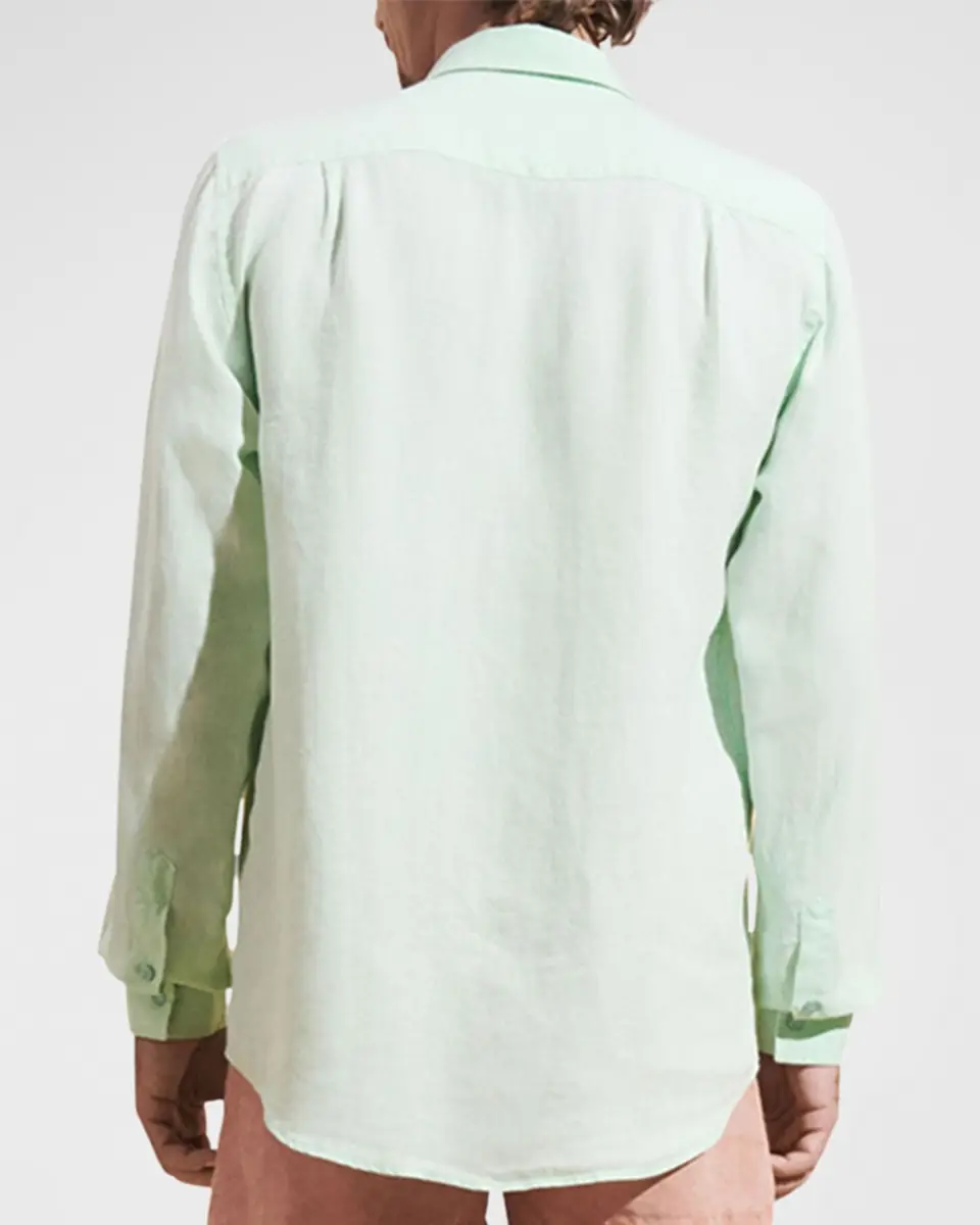 Vilebrequin Men's Linen Sport Shirt | Thumbnail 4