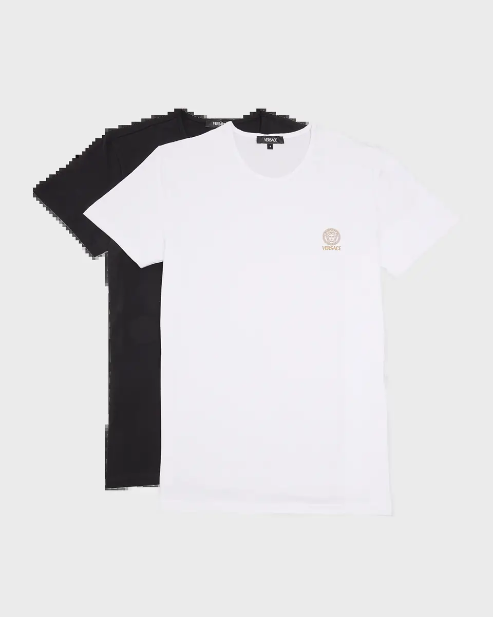 Versace Men's 2-Pack Cotton Logo T-Shirts | Thumbnail 3