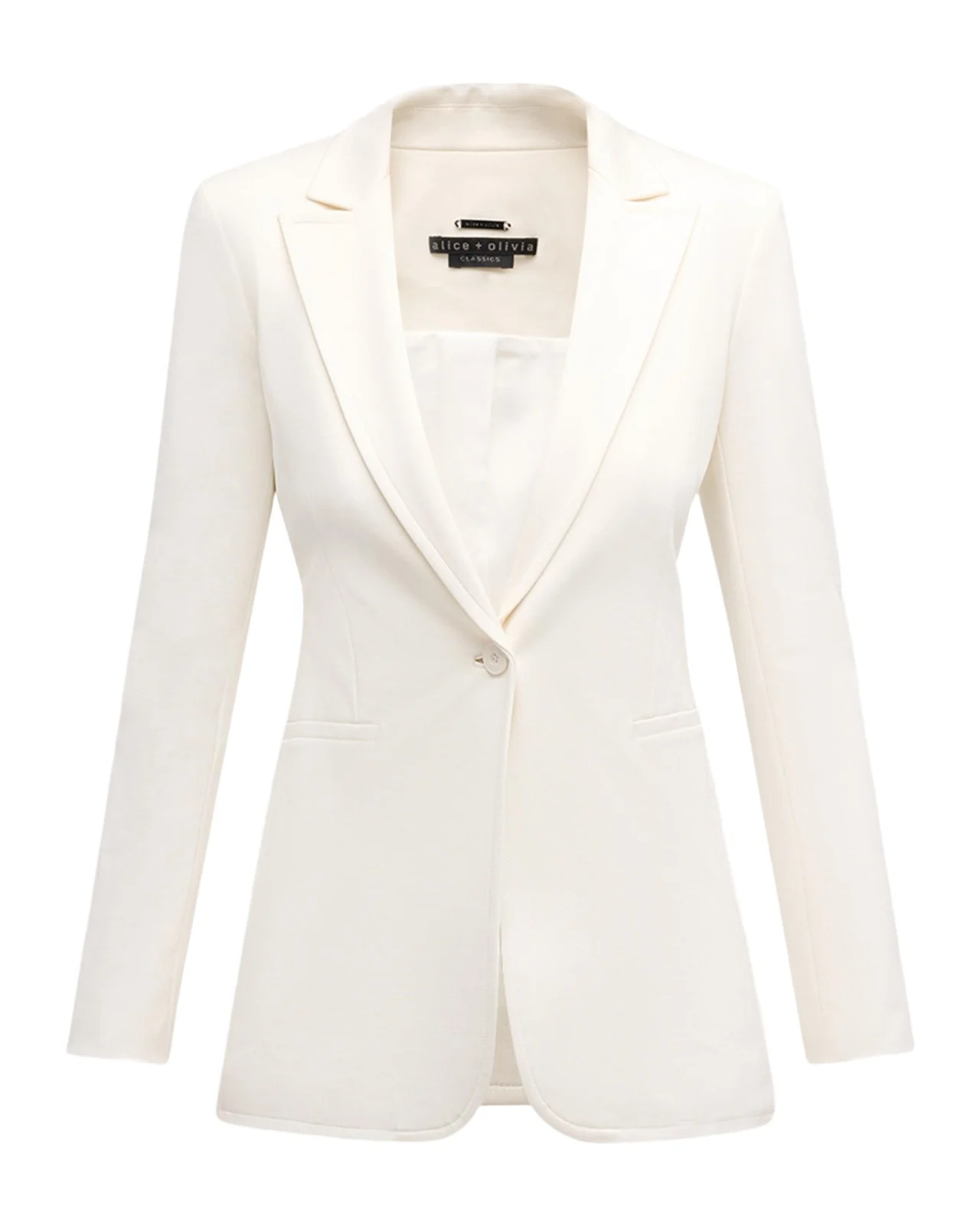 Alice + Olivia Breann Long Fitted Blazer
