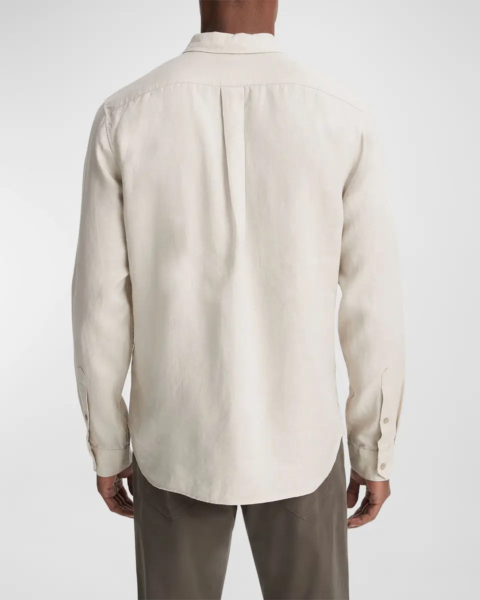 Vince Men's Linen Sport Shirt | Thumbnail 3