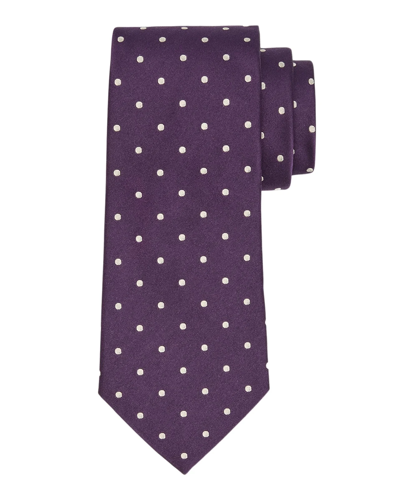 Men's Polka-Dot Silk Satin Tie