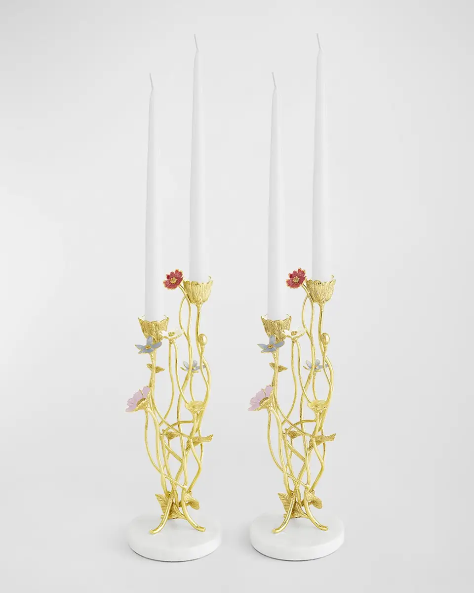 Michael Aram Wildflowers Candleholders, Set of 2 | Thumbnail 3