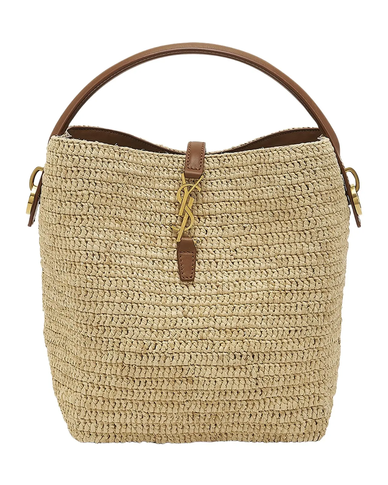 Le 37 Raffia Bucket Bag