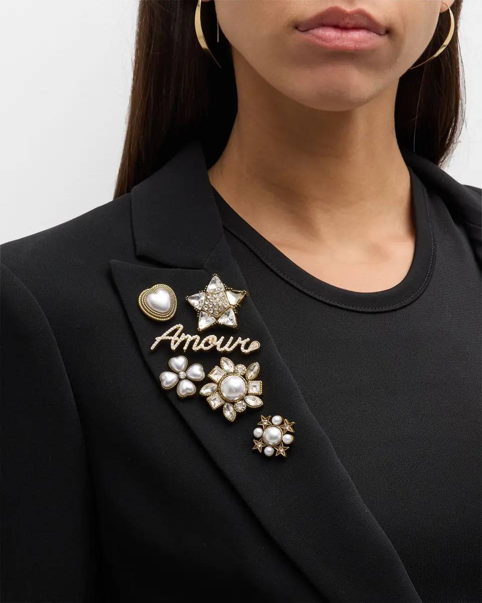 Cinq à Sept Le Petit Lace and Brooch Roxie Blazer | Thumbnail 5 Cinq à Sept Le Petit Lace and Brooch Roxie Blazer | Thumbnail 5