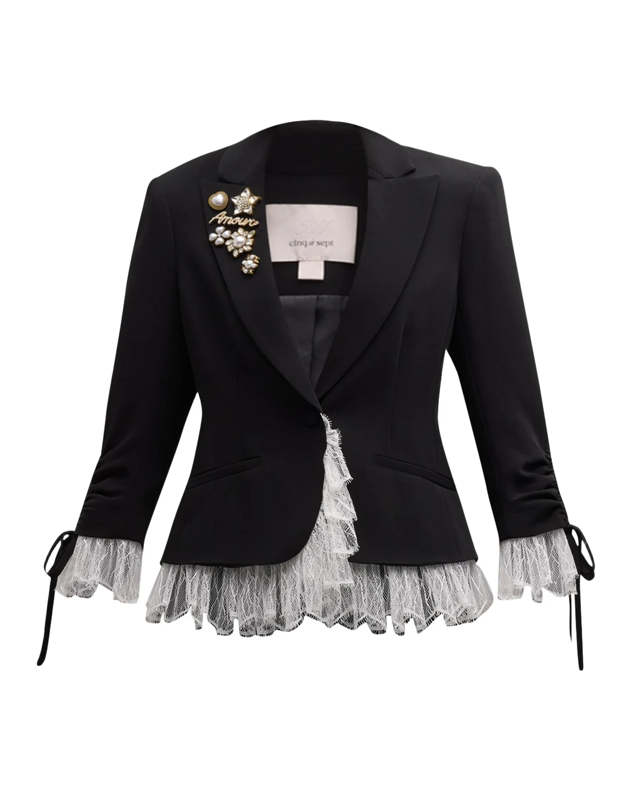 Le Petit Lace and Brooch Roxie Blazer