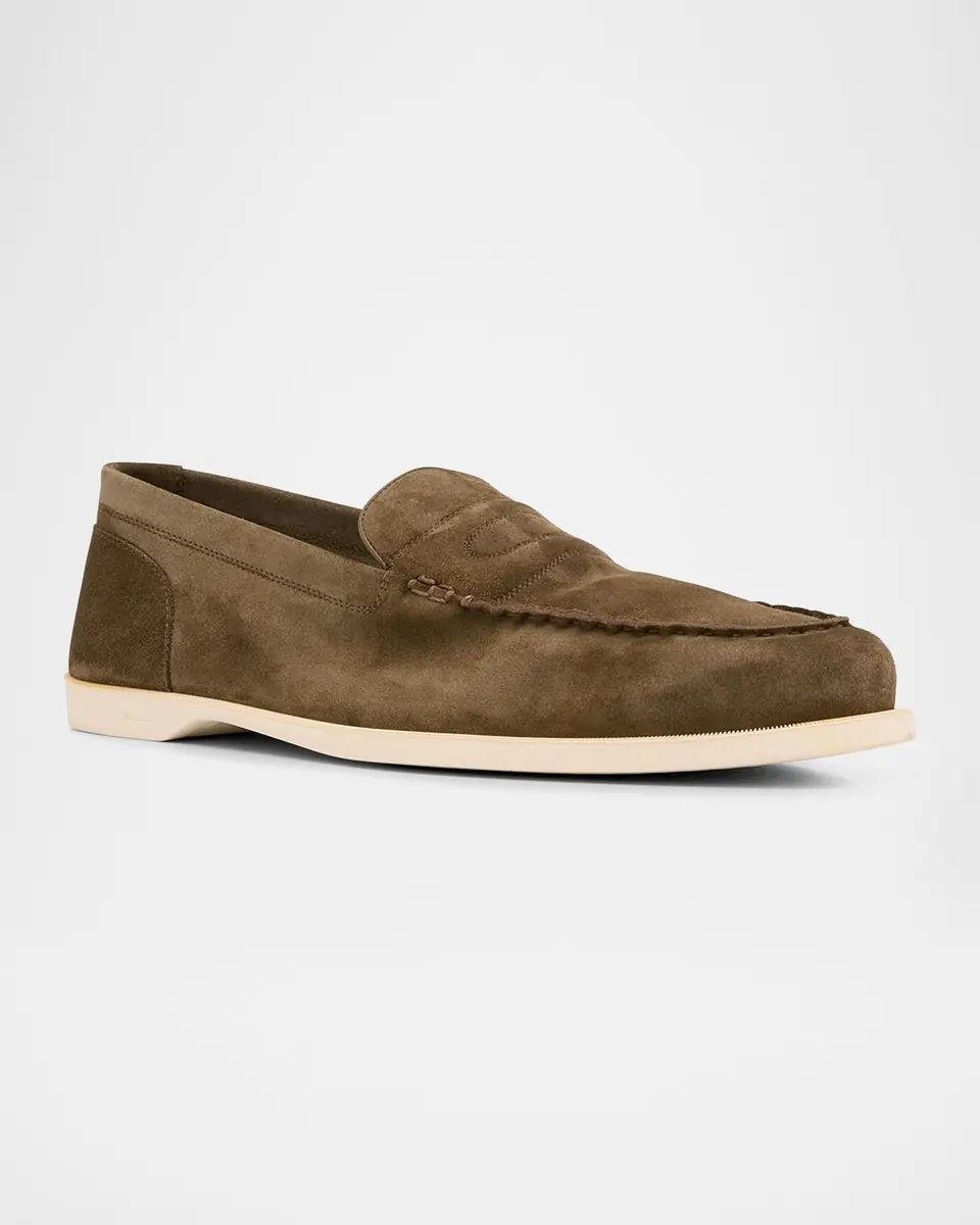 John Lobb Men's Pace Suede Loafers | Thumbnail 3 John Lobb Men's Pace Suede Loafers | Thumbnail 3