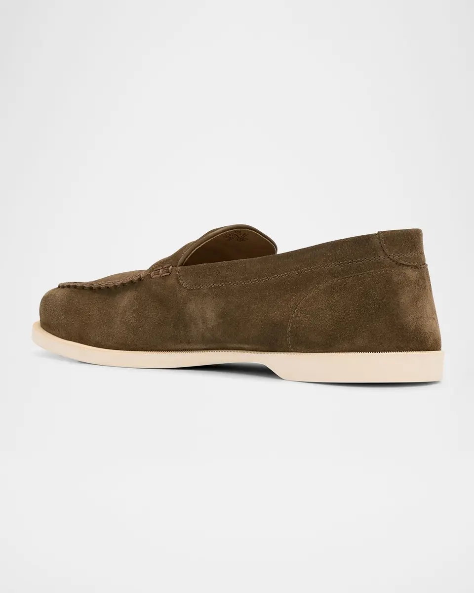 John Lobb Men's Pace Suede Loafers | Thumbnail 4 John Lobb Men's Pace Suede Loafers | Thumbnail 4