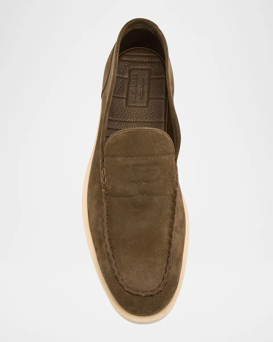 John Lobb Men's Pace Suede Loafers | Thumbnail 5 John Lobb Men's Pace Suede Loafers | Thumbnail 5