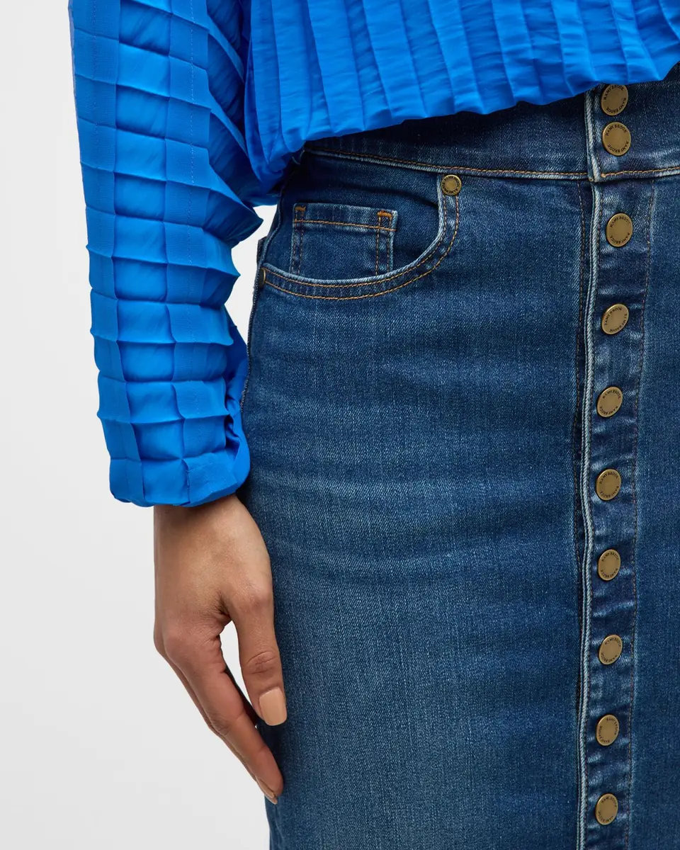 Ramy Brook Karter Denim Midi Skirt | Thumbnail 5 Ramy Brook Karter Denim Midi Skirt | Thumbnail 5