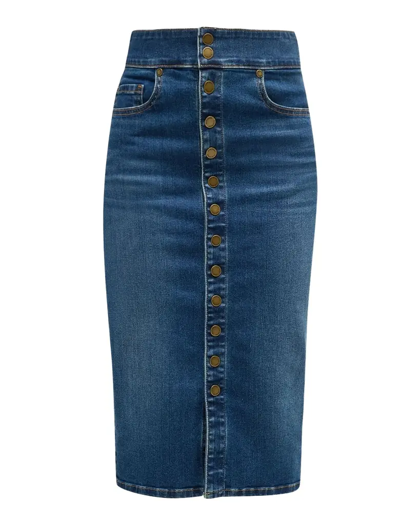 Karter Denim Midi Skirt Karter Denim Midi Skirt