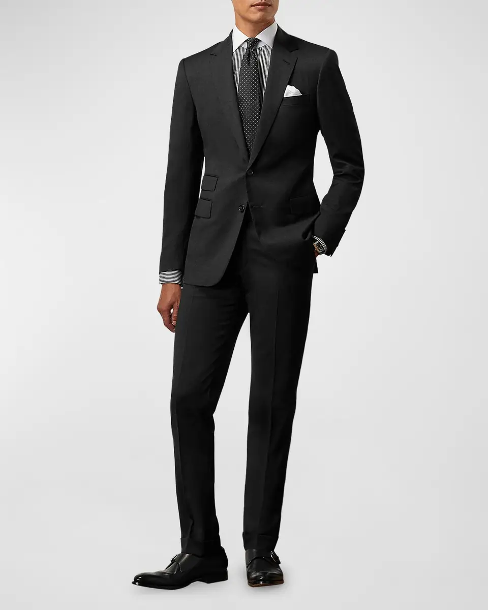 Ralph Lauren Purple Label Men's Gregory Hand-Tailored Wool Serge Suit | Thumbnail 2 Ralph Lauren Purple Label Men's Gregory Hand-Tailored Wool Serge Suit | Thumbnail 2