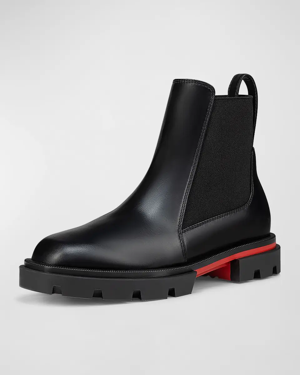 Christian Louboutin Girl's Marchacroche Calf Leather Boots, Toddlers/Kids | Thumbnail 2