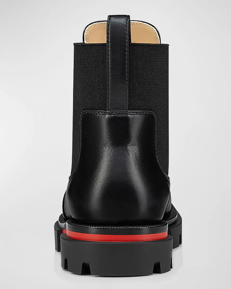 Christian Louboutin Girl's Marchacroche Calf Leather Boots, Toddlers/Kids | Thumbnail 3