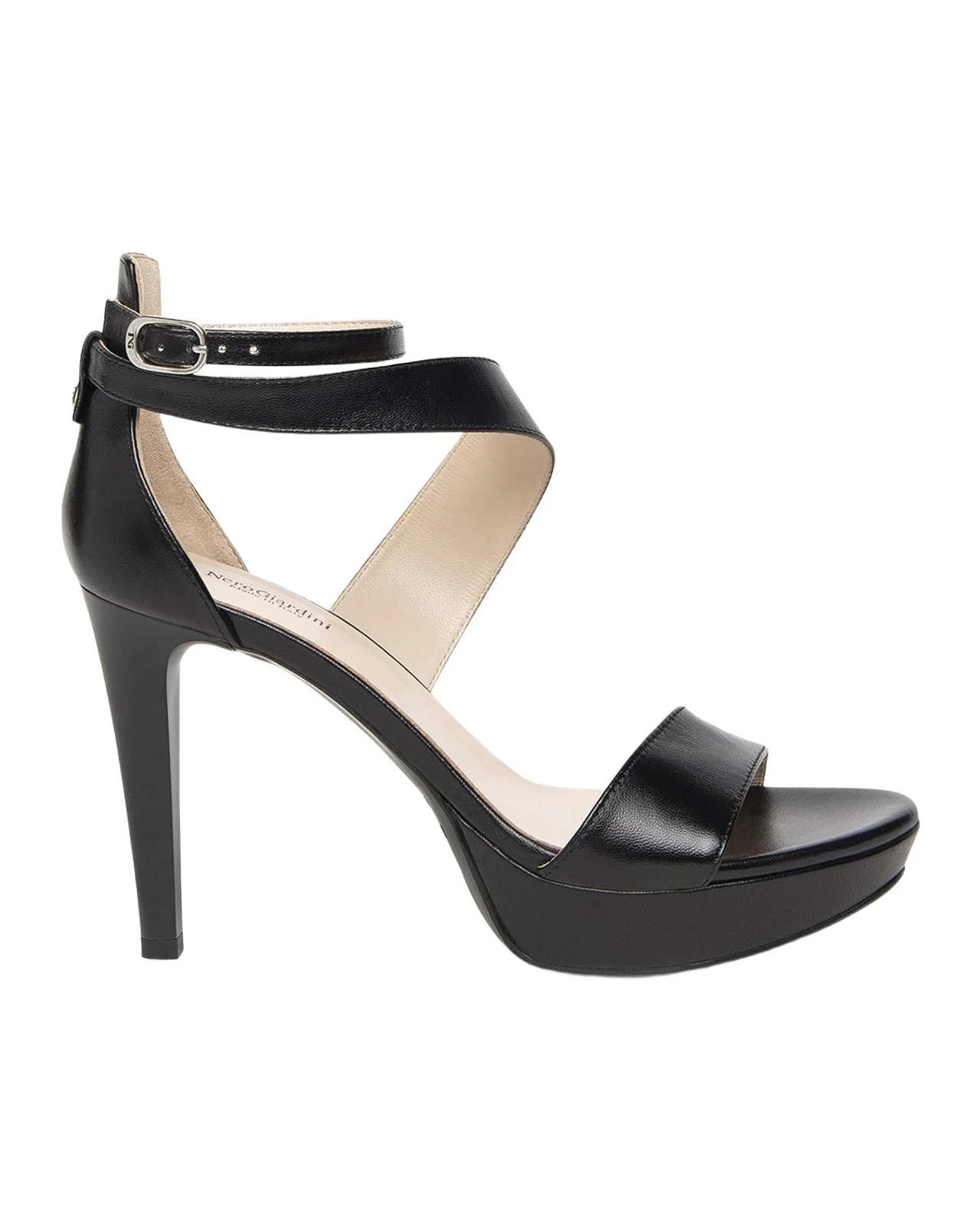 Leather Ankle-Strap Platform Sandals Leather Ankle-Strap Platform Sandals