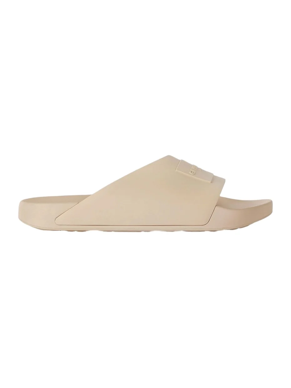 Givenchy Men's Label Slide Mules in Rubber - Taupe