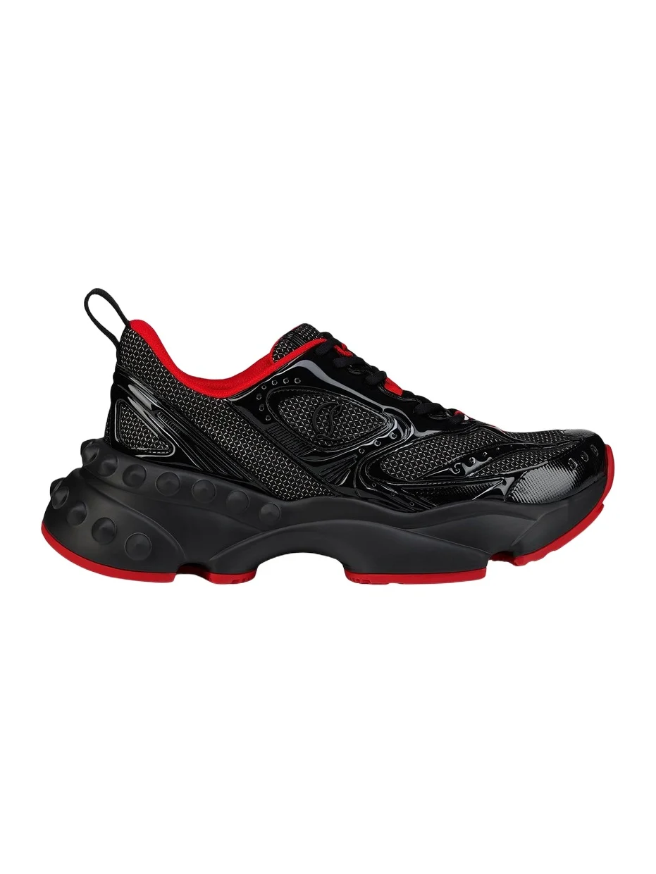 Christian Louboutin Men's So Flo Patent Leather Sneakers