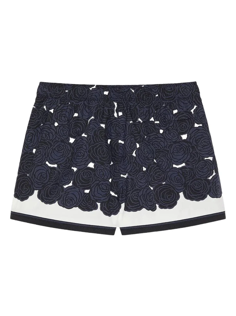 Givenchy Men's Swim Shorts with Print - Navy